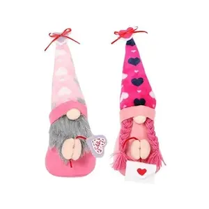 Lot de 2 nains de Noël en peluche FONGWAN cadeaux de Saint-Valentin po... pas cher