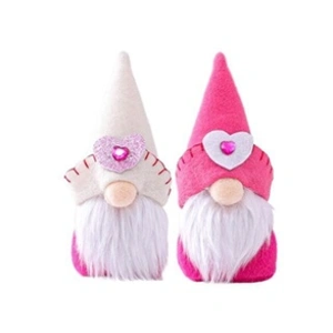 Lot de 2 nains de Noël en peluche FONGWAN cadeaux de Saint-Valentin po... pas cher