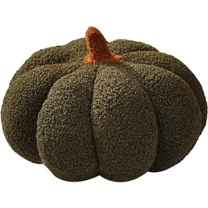 Coussin Citrouille Peluche Halloween FONGWAN Décoration pour Canapé Ma... pas cher