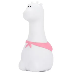 Veilleuse Enfants Girafe Portable FONGWAN Lumière Colorée, Commande Tactile, Cadeau pour Bébé - Rose pas cher