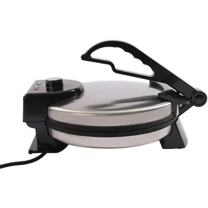 Wulimasun Presse Tortilla,Électrique Chapati Pain Plat Tortilla Presse Papad Tacos Maker Double Face Revêtement Antiadhésif, Facile à Nettoyer,Pour Faire des CrêpesVendu paramazon