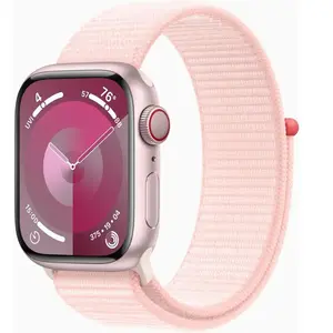 Apple Watch Series 9 (2023) GPS 45 mm - Aluminium Rose - Boucle sport pas cher