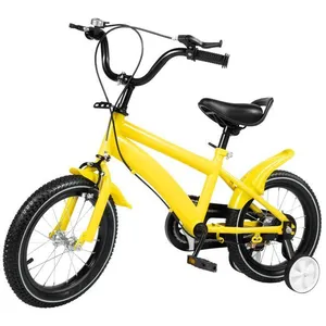 OUKANING Vélo pour enfants 14 Pouces (Jaune) - Pratique du Vélo pour Enfants - ... pas cher