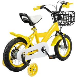 OUKANING Vélo pour enfant de 12 pouces avec roues stabilisatrices, vél... pas cher
