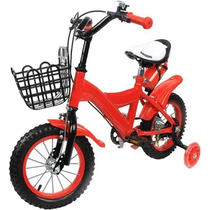 Vélo enfants - OUKANING - 12 pouces - avec roues stables + panier - ro... pas cher