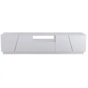 MERAX Meuble tv l.170 cm blanc avec 1 tiroirs et 4 portes pas cher