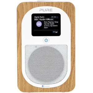 Pure Evoke H3 Chêne - Radio numérique DAB+ et FM portable Bluetooth pas cher