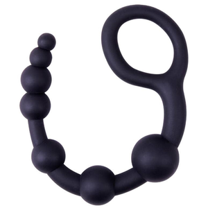 Chapelet anal U SHAPE Black Mont 30 x 4.5cm 