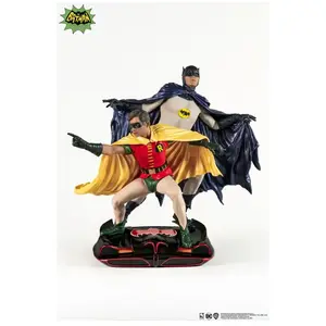 Figurine DC Comics statuette PVC 1/8 Diorama Batman & Robin 1966 23 cm - PureArts Figurine - PURE012BA Vendu parfnac