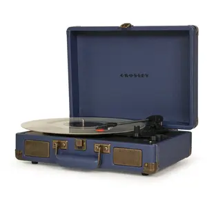 Comparateur de prix : Platine Vinyle Crosley Cruiser Plus - Coloris Navy - Bluetooth In et Out