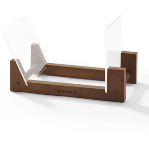 Crosley - Support de rangement de disques naturel - 34.3x17.8x20.3 cm T.U pas cher