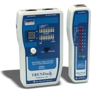 Testeur de Câble - TRENDNET - TC-NT2 - Mesure de longueur jusqu'à 0,30 km - Filaire pas cher