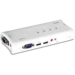 Comparateur de prix : TRENDnet TK-409K KVM 4 ports VGA USB +Audio+câbles