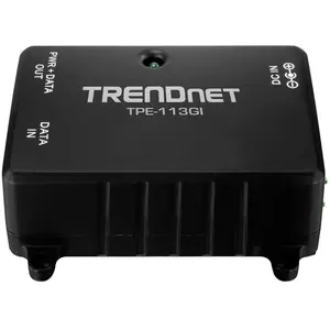 TRENDnet Injecteur Gigabit PoE (15,4W), Distance Maximum 100m, TPE-113GI Noir