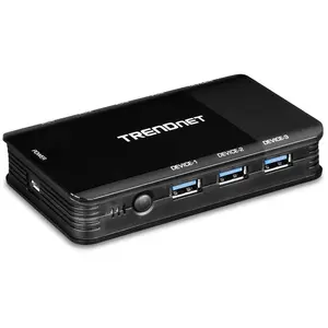 Comparateur de prix : Switch USB - Trendnet - TK-U404 - Noir - USB 3.2 Gen 1 - Témoin LED - 8 Ports USB A