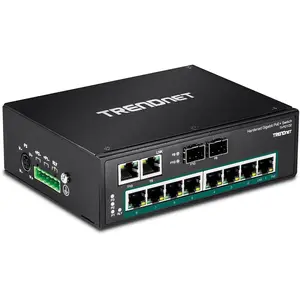Comparateur de prix : Trendnet Switch 10 Ports Durcis Power Over Ethernet+ Rail Din