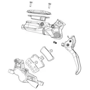 Kit purge de frein pro avec liquide Sram DOT 5.1 TUVendu paramazon