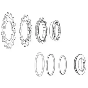 Comparateur de prix : SRAM XG-1290 Ensemble d'anneaux furtifs, entretoises de cassette, 10-36, kit