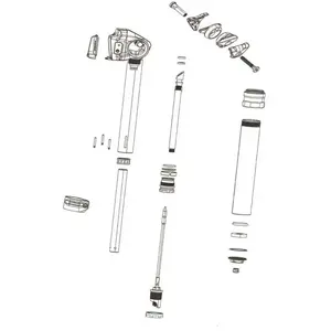Comparateur de prix : Rockshox Tube Supérieur 125 Mm Reverb Axs B1 One Size