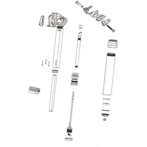 Comparateur de prix : Rockshox Tube Supérieur 175 Mm Reverb Axs B1 One Size
