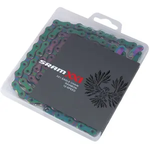 Comparateur de prix : Chaîne Sram PCXX1 Eagle Rainbow 126Lin PowerLock 12V Noir 12 V 101684