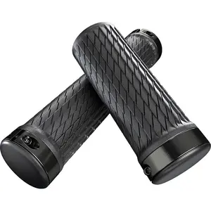 Paire de grips rockshox twistloc textured 77 125mm noir pas cher