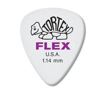 Dunlop 428R114 - Tortex Flex Standard Guitar Pick 1,14mm X 72