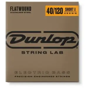 Comparateur de prix : Dunlop DBFS40120S Flatwound Short Scale 40-120 pour basse 5 cordes