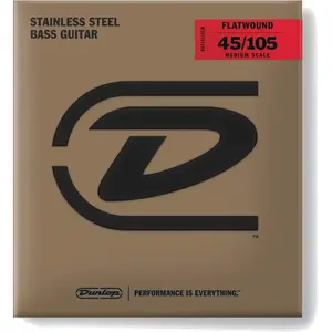 Comparateur de prix : Dunlop DBFS45105M Flatwound Medium Scale 45-105 jeu de cordes