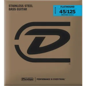 Comparateur de prix : Jim Dunlop DBFS45125M Stainless Steel Filets Plats Medium Scale 5C 45-105