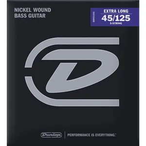 Comparateur de prix : Dunlop DBN45125XL - Jeu de 5 cordes basse Extra Long Scale - 45-125
