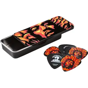 Comparateur de prix : Dunlop JHPT14H - Boîte de 6 Jimi Hendrix Voodoo Fire heavy