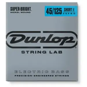 Dunlop Dbsbn45125s Nickel Wound Plated Steel Short 5c 45125