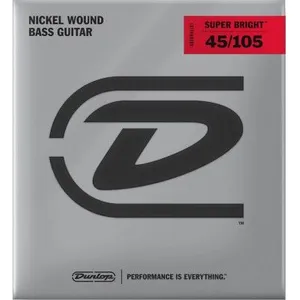 Jim Dunlop DBSBN45105S Nickel Wound Plated Steel Short 45-105