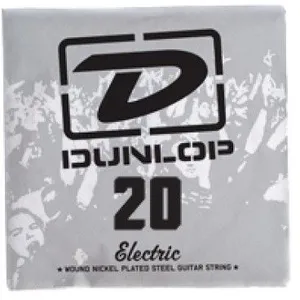 Comparateur de prix : Corde au détail Dunlop DEN20 - guitare électrique - Filet rond 020