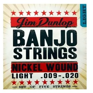 Dunlop DJN0920 Nickel Light 9-20 - Jeu de 5 cordes banjo
