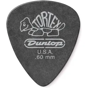 Comparateur de prix : 12 mediators Dunlop Tortex Pitch black 0.60mm - 488P60