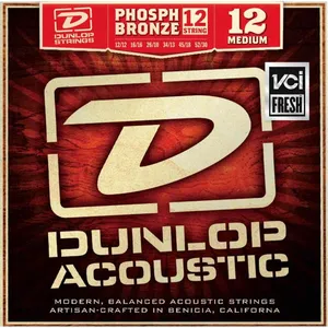 Comparateur de prix : Dunlop DAP1252J médium - Jeu de Cordes guitare acoustique 12 cordes