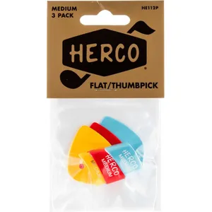 Herco HE112P - Sachet De 3 Médiators Pouce Medium