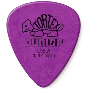 DUNLOP Tortex Standard 1.14 mm violet, paquet de 12 médiators (418P114)