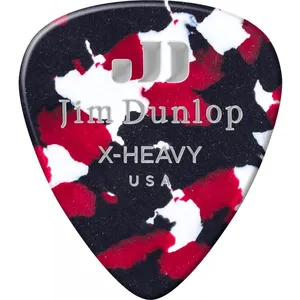 Dunlop Jim Genuine Celluloid Classic, Player'S Pack De 12, Confetti, Extra Heavy Médiators