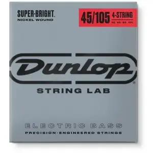 Comparateur de prix : Dunlop Super Bright Nickel Plated Steel Médium 45-105 - Jeu cordes guitare basse