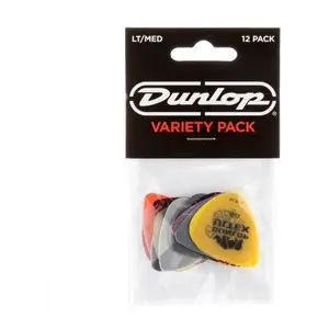 Comparateur de prix : Dunlop PVP101 - Pack de 12 médiators light & medium