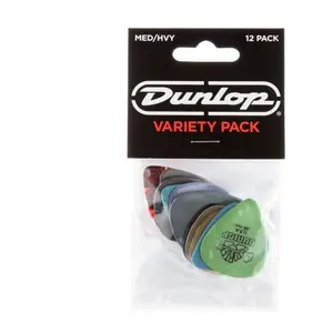 Comparateur de prix : Dunlop PVP102 - Pack de 12 médiators medium & heavy