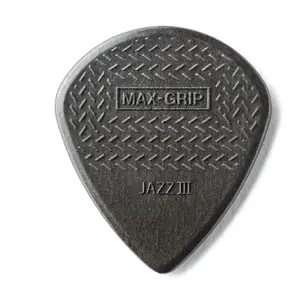 Jim Dunlop 471R3C Max Grip Jazz Nylon Carbone Noir 24 Pack Médiators