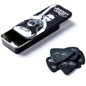 Comparateur de prix : Jim JCPT01M Boite en Metal de 6 Motif Johnny Cash Memphis Médiators