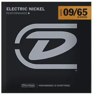 Dunlop DEN0965 Light 09-65 - Jeu 8 Cordes guitare électrique pas cher