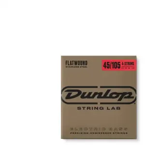 Comparateur de prix : Dunlop DBFS45105 - Jeu de cordes basse -Filets plats long scale 45-105