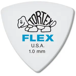 Comparateur de prix : Dunlop 456P100 - Tortex Flex Triangle Guitar Pick 1,00mm X 6