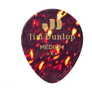Dunlop 485P05MD - Celluloid Guitar Pick Shell Medium X 12 pas cher